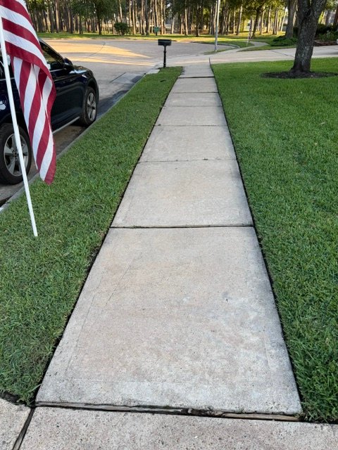 Power washing result