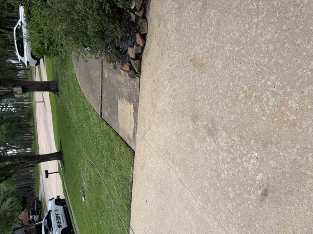 Driveway after cleaning