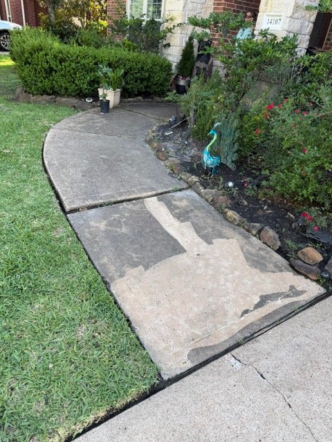 Surface after wash